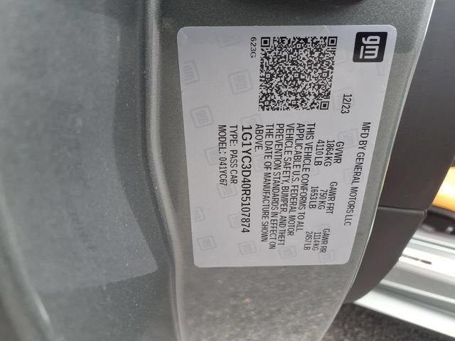 2024 Chevrolet Corvette Stingray 3LT