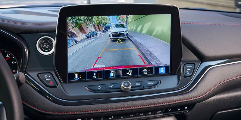 Display of Blazer showing the View from Rear Camera