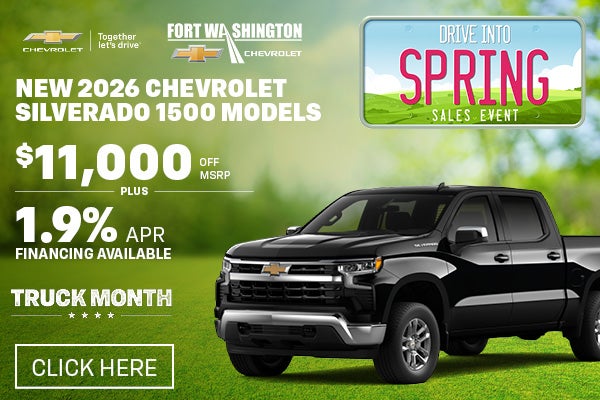 NEW 2026 CHEVROLET SILVERADO 1500 MODELS