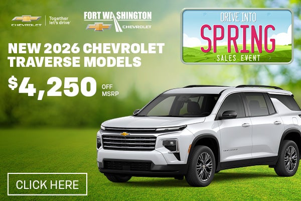 NEW 2026 CHEVROLET TRAVERSE MODELS