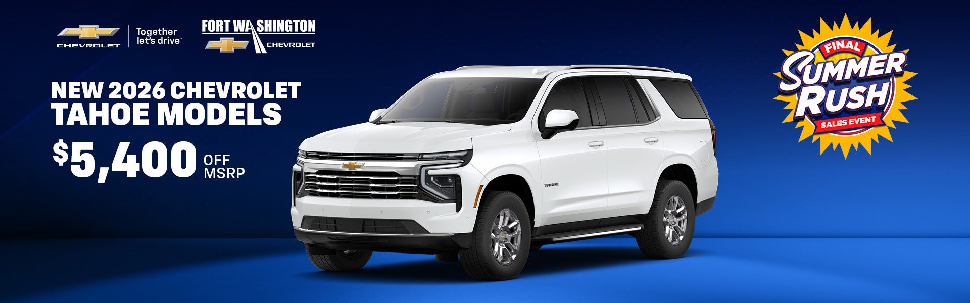 New 2026 Chevrolet Tahoe Models