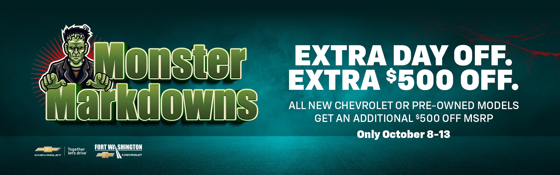 EXTRA DAY OFF. EXTRA $500 Off.