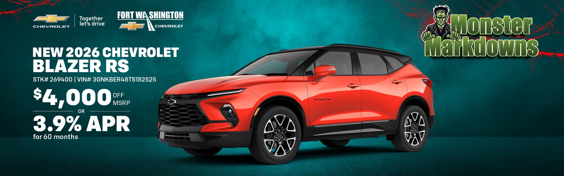 New 2026 Chevrolet Blazer RS