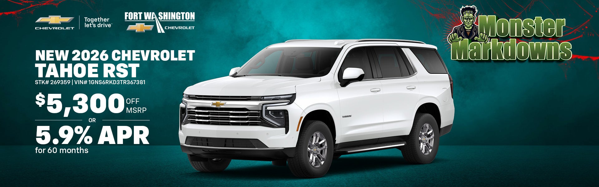 New 2026 Chevrolet Tahoe RST 